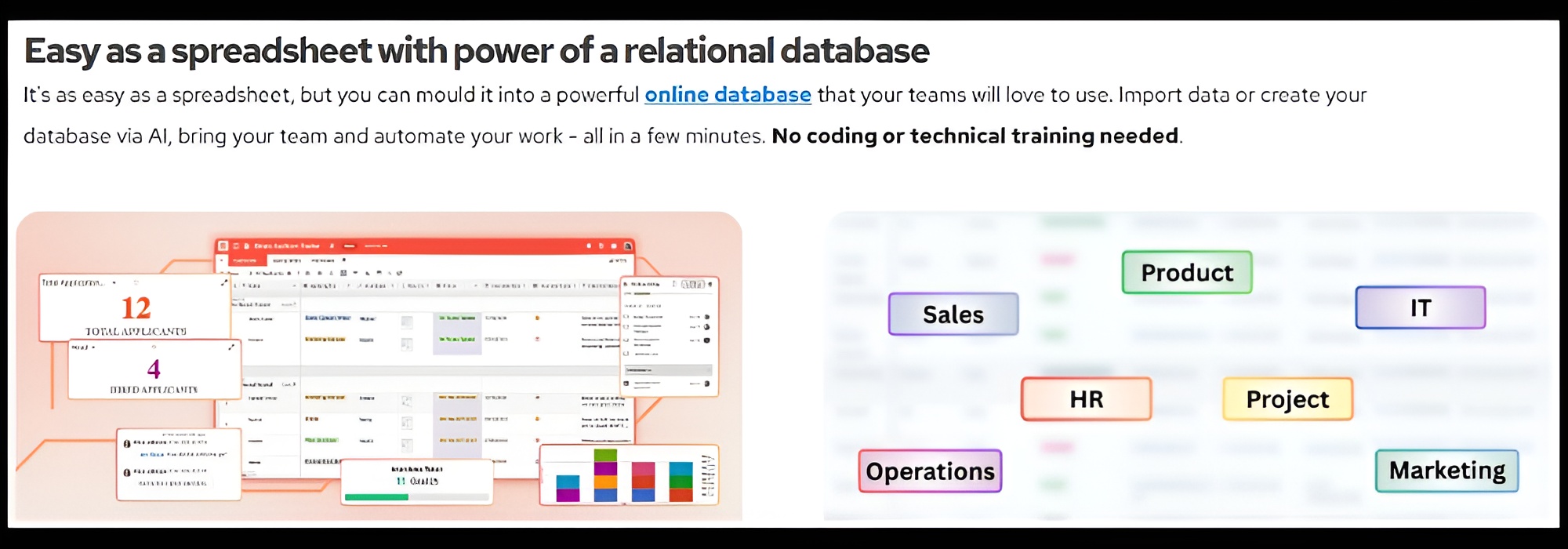 Create custom no-code apps