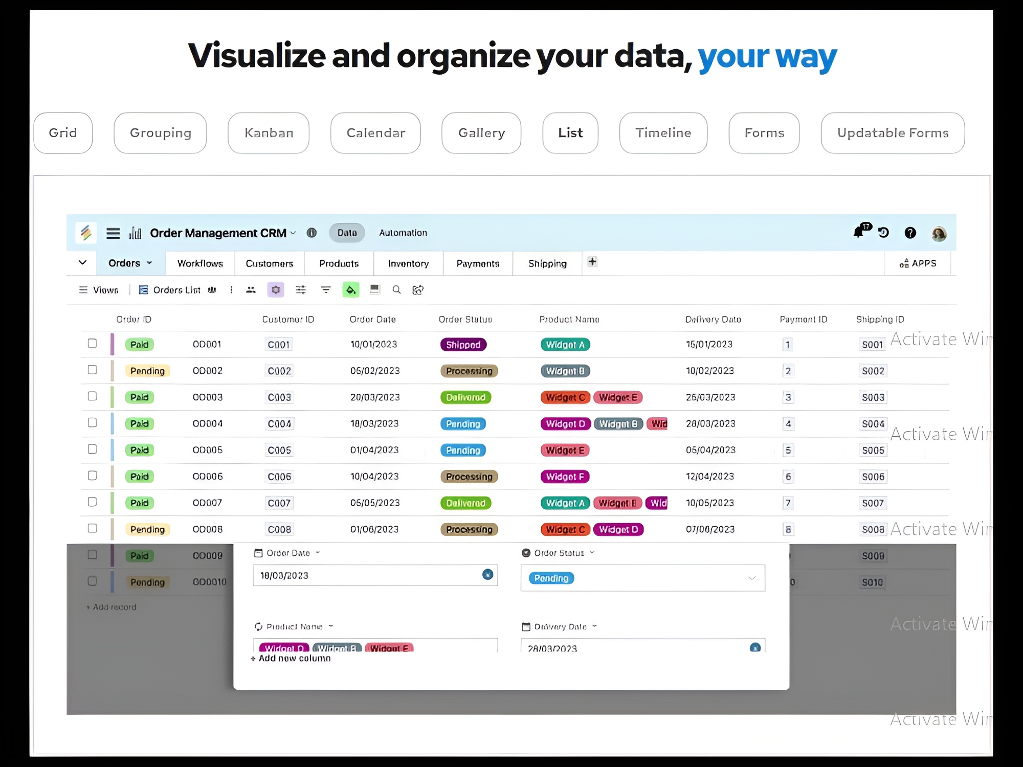 One platform, many use-cases
