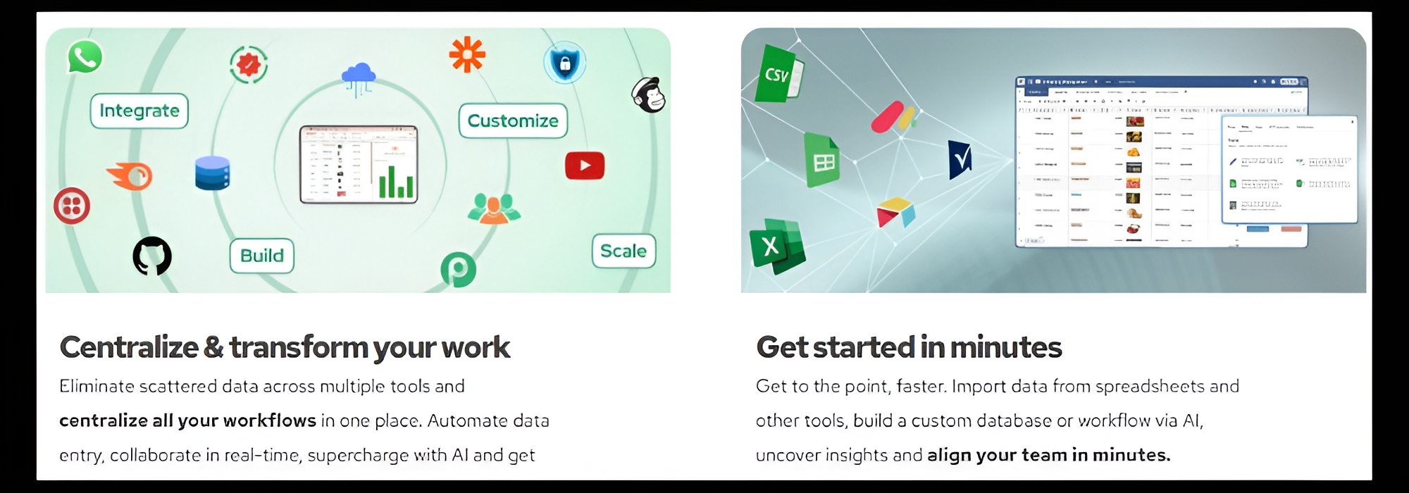 Visualize and organize your data, your way