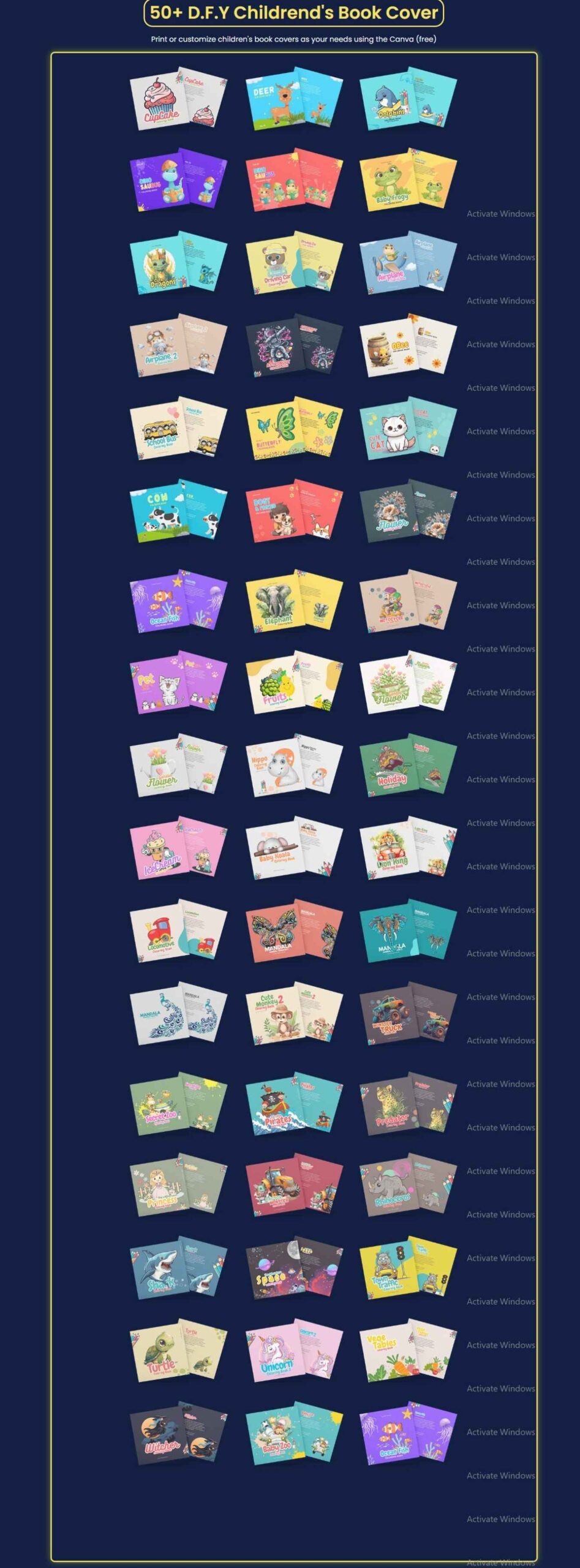 50+ D.F.Y Childrend's Book Cover