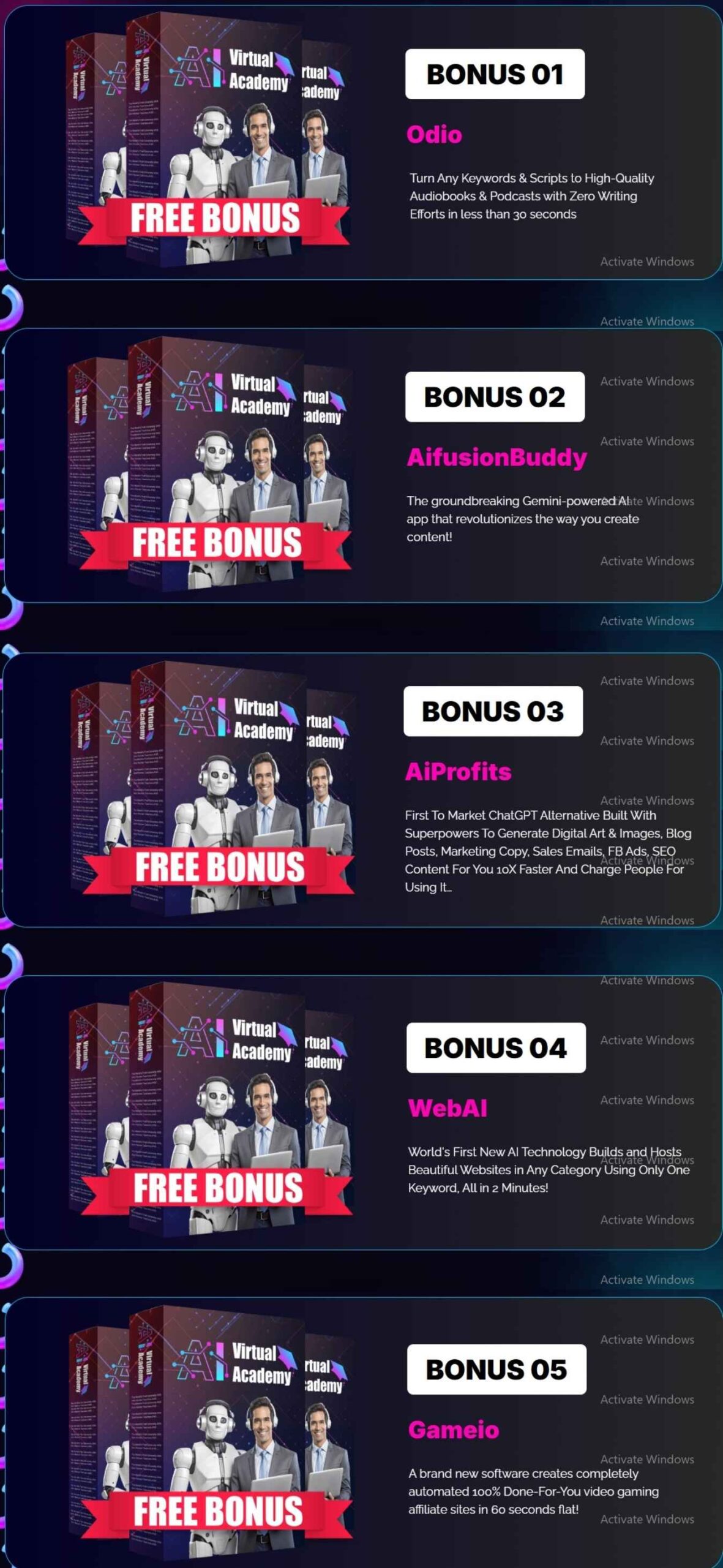 Bonuses