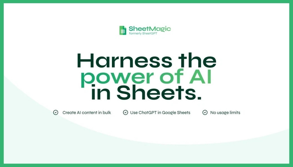 Create AI content in bulk using ChatGPT & Google Sheets.