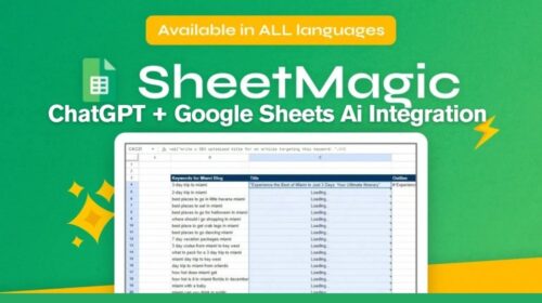 SheetMagic Review ChatGPT+ Google Sheets Ai Integration